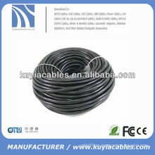 Cable de cable ethernet lan negro cat6e RJ45 patch 100foot